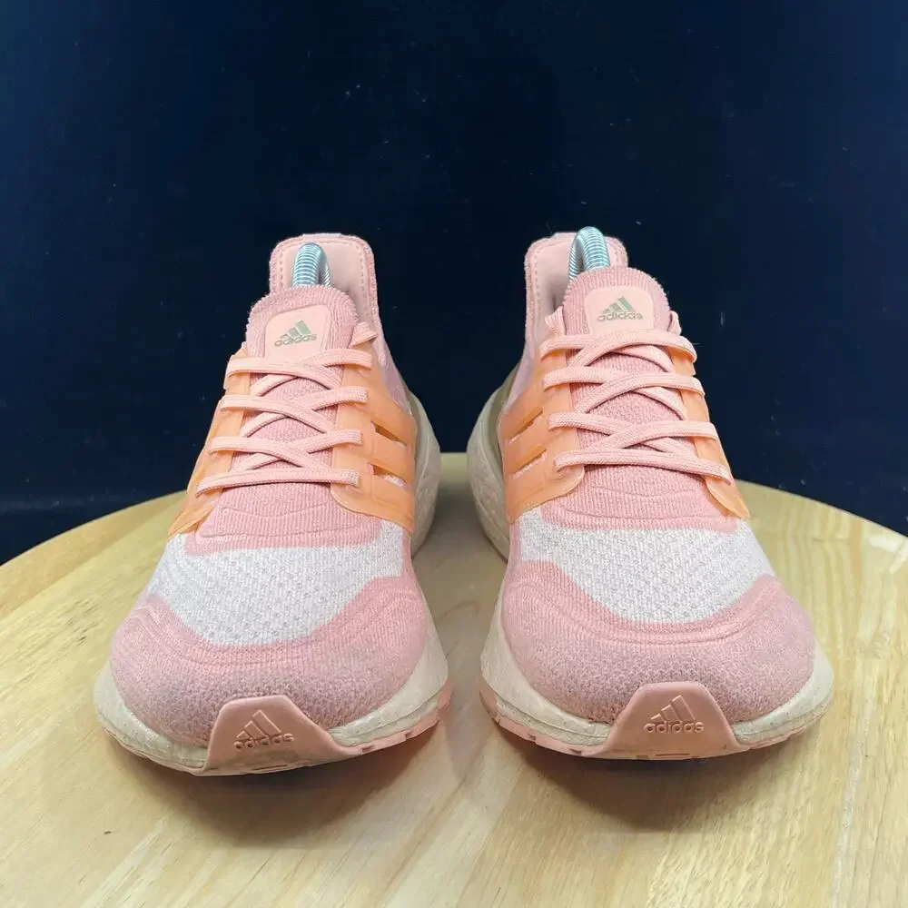 Adidas Ultraboost 21 Womens Ambient Blush Pink Athletic Running Shoe FY3953 Sz 7
